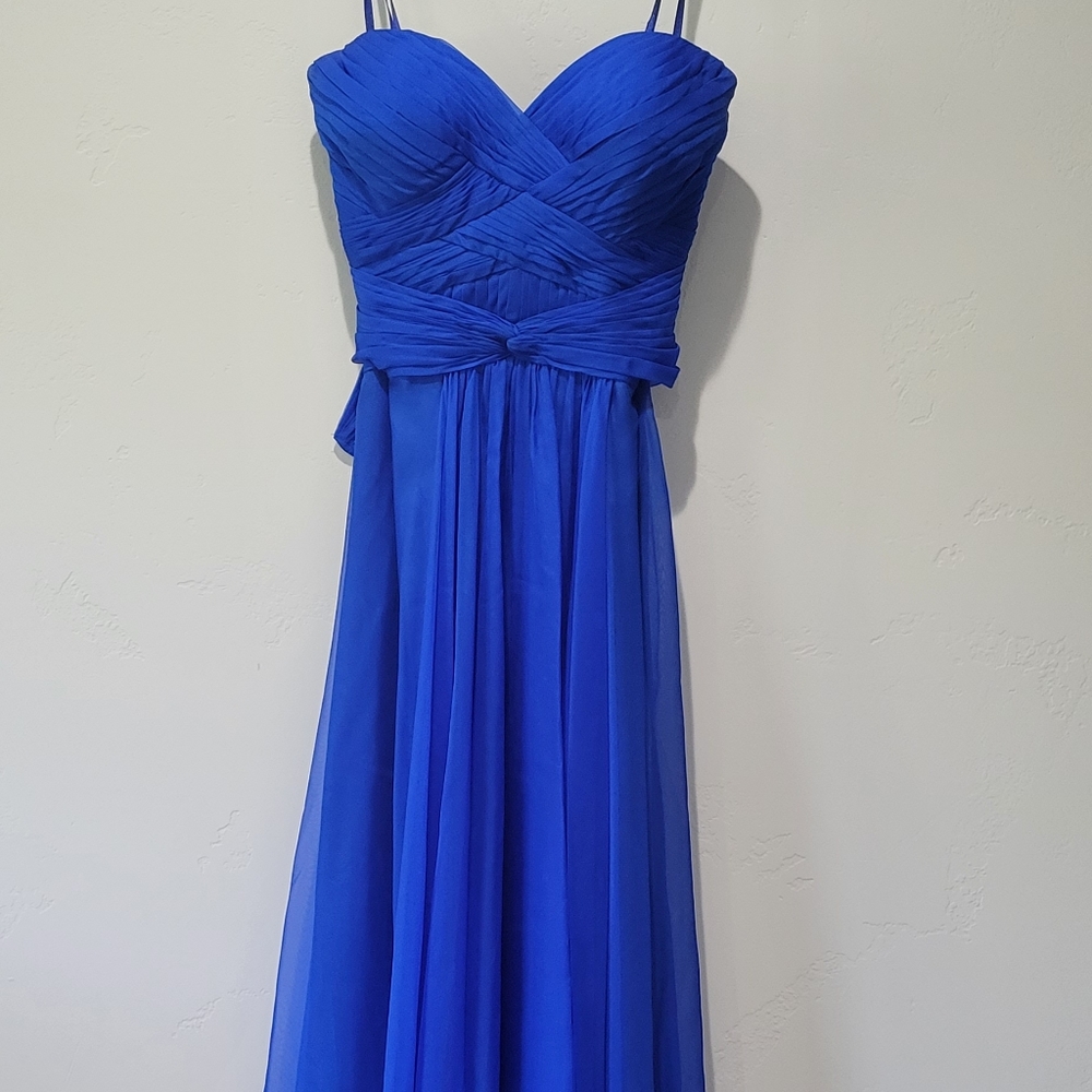 La Femme Electric Blue Formal Dress - Picture 3 of 10